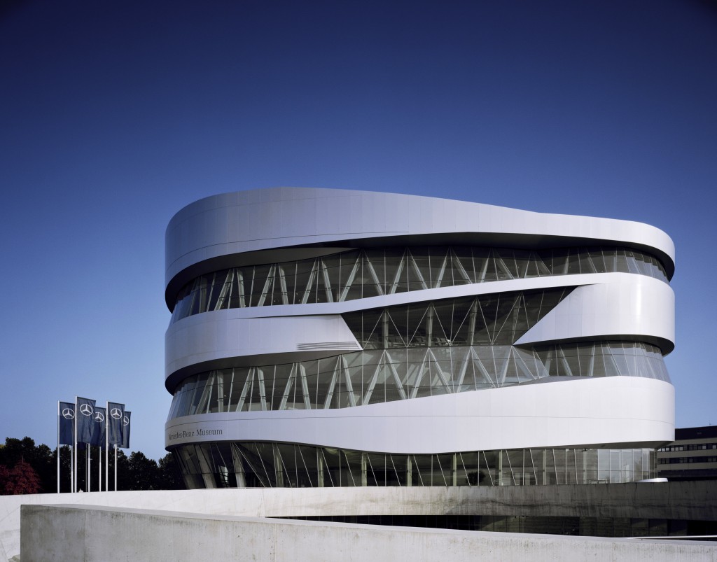 mercedes benz museum exterior-