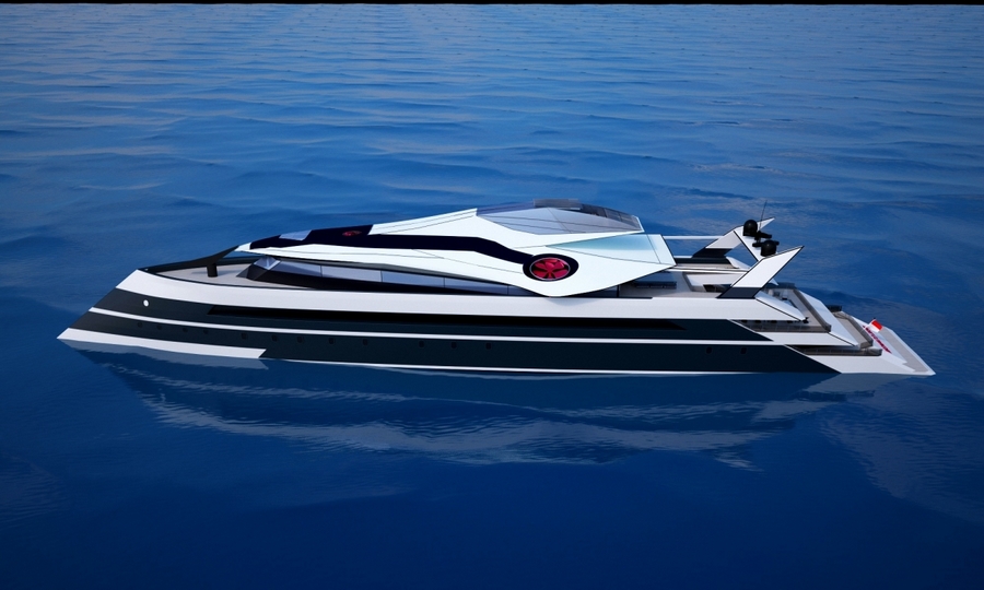 monaco 2050 superyacht - Futuristic luxury cruiser to have its very own private jet