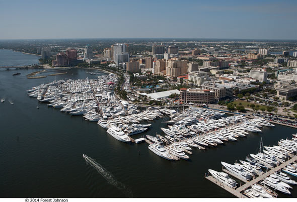 palm beach international boat show aerial view-000