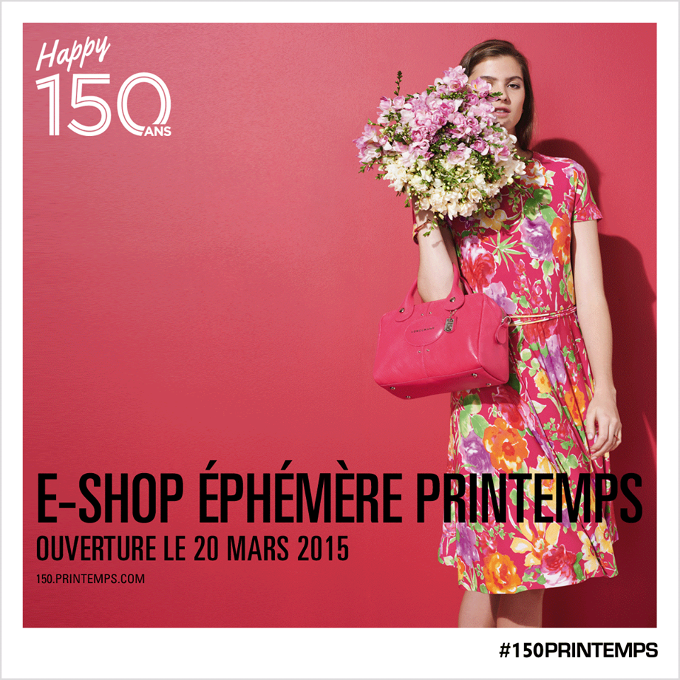 printemps paris luxury department store e-shop éphémère Printemps 2015