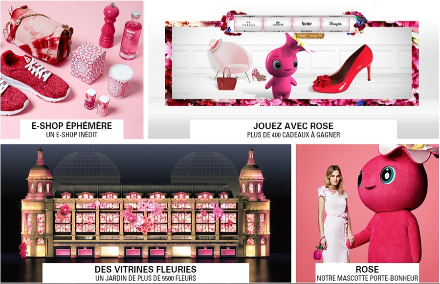 printemps paris luxury department store editions anniversaire 2015- Des Vitrines Fleuris - E-shop ephemere-