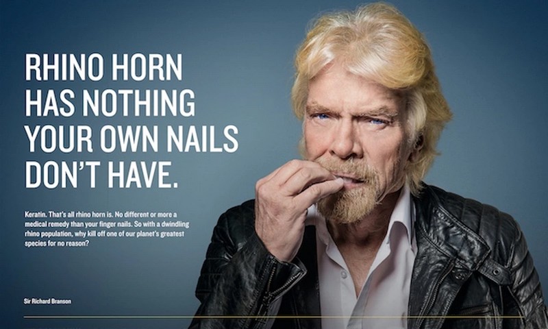 richard branson rhino horn