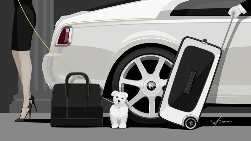 rolls-royce Rolls-Royce luggage collection wraith