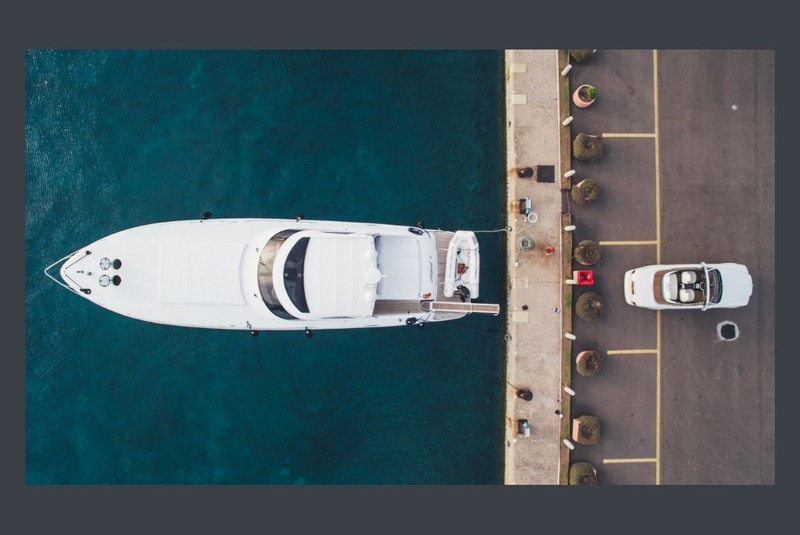 rolls-royce and yachts - aerial