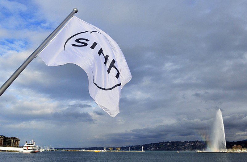sihh flag over Geneva Lake