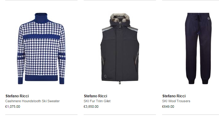 stefano ricci luxury ski menswear 2016 ski season- sweater