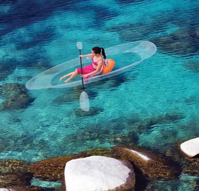 transparent kayak