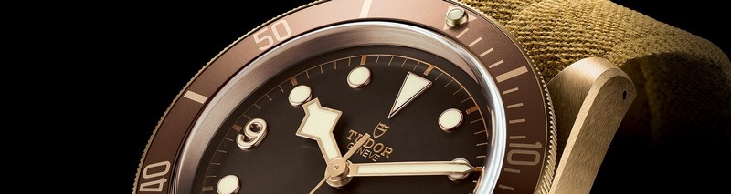 tudor heritage watches - black bay bronze watch 2016 model