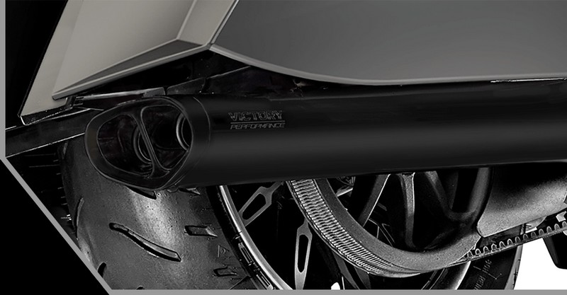 victory motorcycles - Magnum X-1 Stealth Edition - Stage 1 Tri-Oval Exhaust