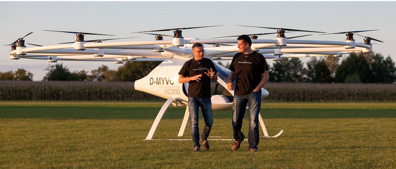 volocopter 2016 on the ground