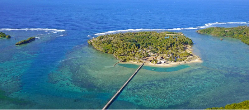 wavi island fiji aerialview