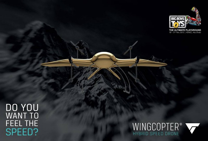 wingcopter high speed hybrid drone-