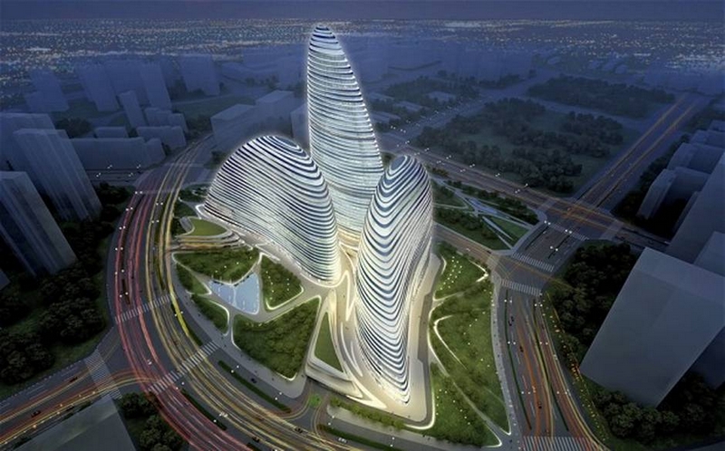 zaha hadid wanjing Soho building