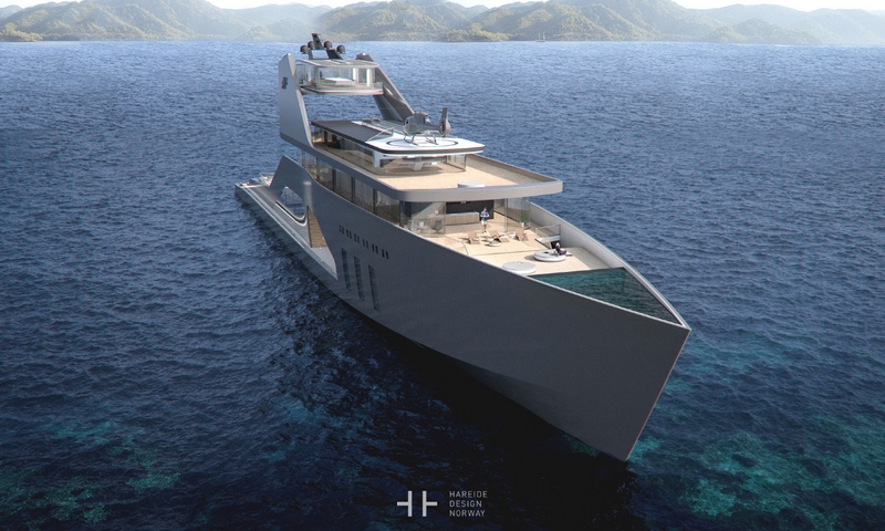 108M mega yacht Hareide Design 2016