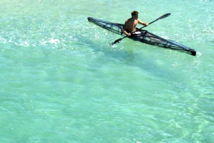 Transparent kayaks. Endorphines guaranteed