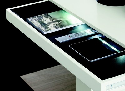 Beautiful lighting effects: Clever lighting functions add practical value to the furniture