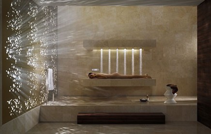 Showering experience expanded with the horizontal shower