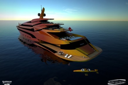 Like a water dragon: Iwana 87m superyacht project