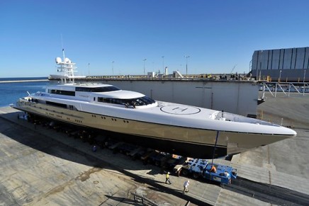 $70 million Smeralda, the world’s longest aluminium motor superyacht, launched