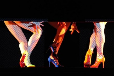 Christian Louboutin’s red soles dance at Crazy Horse