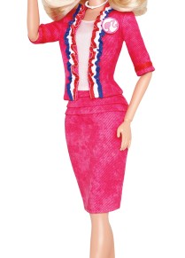 Barbie I can be President on the road to the Pink House