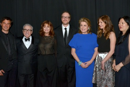 Catherine Deneuve awarded with Chaplin Award trophy