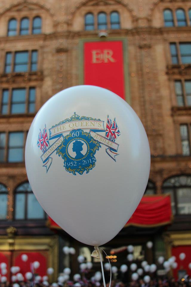 Harrods launched its celebration of the Queen's Diamond Jubilee