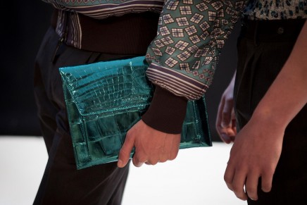 Metallic moment: Burberry Prorsum Spring Summer 2013 Menswear