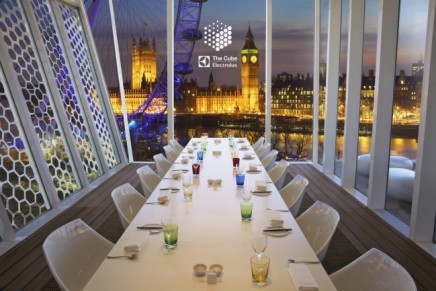 The Cube pop-up restaurant debuts in London