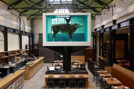 New Damien Hirst works on display at the Tramshed Restaurant