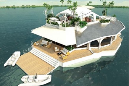 The Orsos man-made, sustainable floating Island