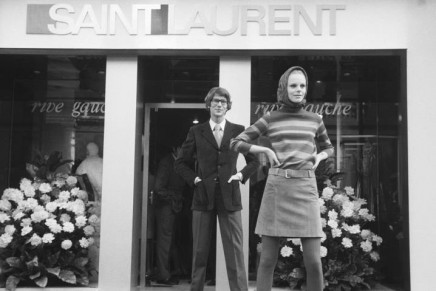 Yves Saint Laurent in a retro branding process