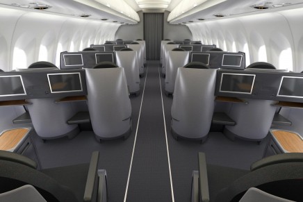 First U.S. airline to put lie-flat seats on transcontinental flights