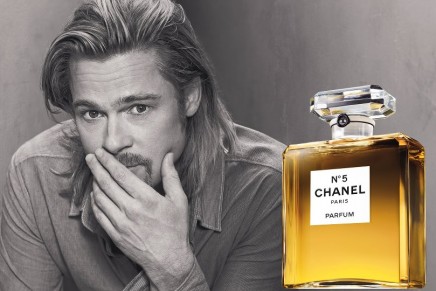 Brad Pitt wearing Chanel No.5