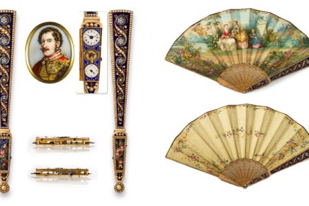 Royal musical fan with concealed watch and unique Patek Philippe Pendulette Dome are up for auction