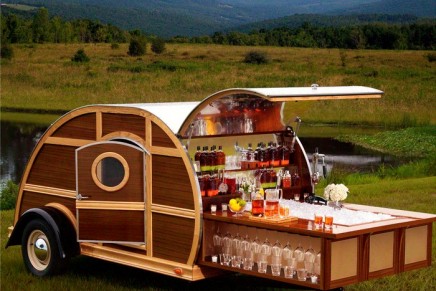 The Bulleit Frontier Whiskey Woody-Tailgate Trailer: for the “person who has everything”