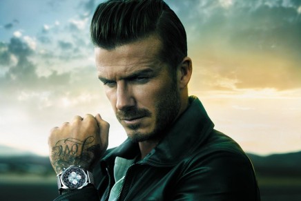 David Beckham travels with Breitling Transocean Chronograph Unitime
