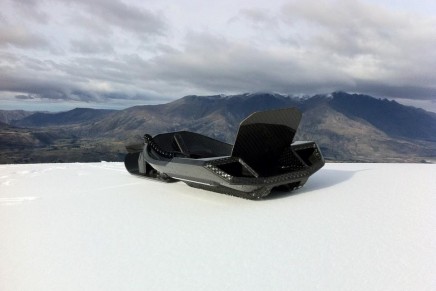 Extreme sledding: Snolo Stealth-X high performance alpine sled