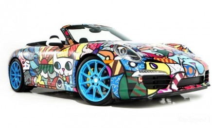 Art cars: Porsche 911 Cabriolet by Romero Britto