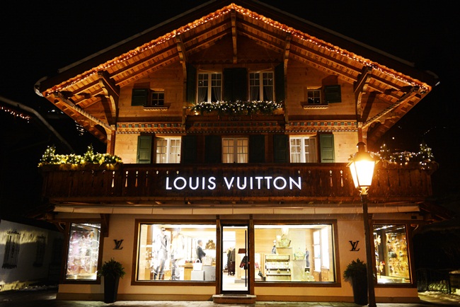 LV gstaad 2013 winter store 