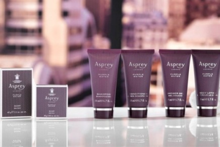 Asprey Purple Water amenities at Ritz-Carlton