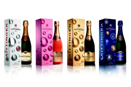 Champagne Taittinger ‘Bubbles’ hologram-effect