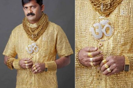 The man with the golden shirt