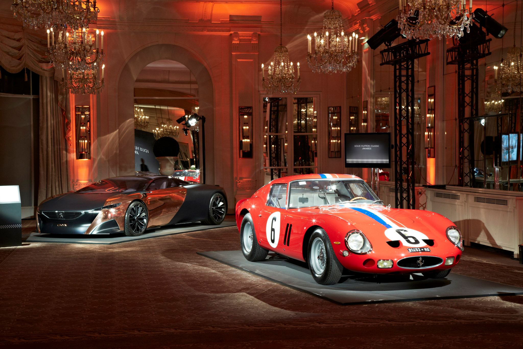 The winning cars of the 2013 Louis Vuitton Classic Awards 