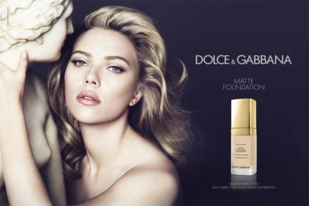 Smooth and perfect like marble: Scarlett Johansson for Dolce&Gabbana