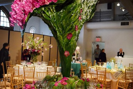 Orchids cascading from more than 7 feet high – “Best Show” at the 16th New York Flower Show