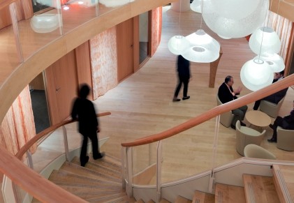 Hermes at Baselwolrd 2013: A wooden vessel bedecked in greenery designed by Toyo Ito, 2013 Pritzker Prize winner