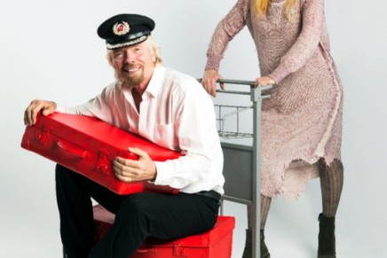 Vivienne Westwood x Virgin Atlantic red uniform
