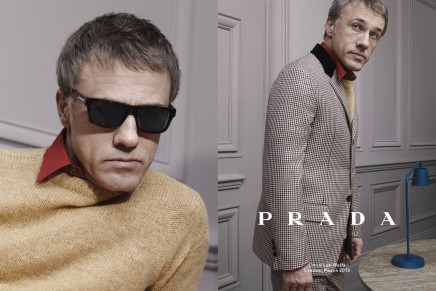 Christoph Waltz, Ben Whishaw and Ezra Miller for Prada fall-winter 2014