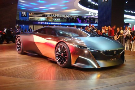 600bhp Peugeot Onyx Concept Car in action at the Goodwood Festival of Speed